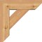 Ekena Millwork Traditional Slat Smooth Bracket w/ Offset Brace, Western Red Cedar, 5 1/2"W x 16"D x 16"H BKT0604X16X16TRA06SWR - alternate 3